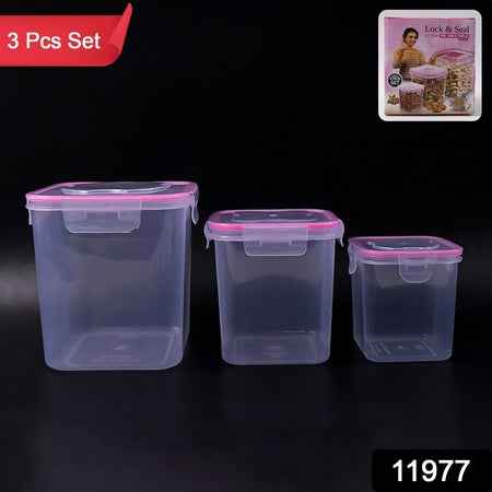 Kitchen Storage Container Set Of 3 Pcs (1500 1000 500 Ml)