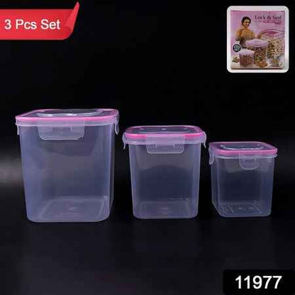 Kitchen Storage Container Set Of 3 Pcs (1500 1000 500 Ml)