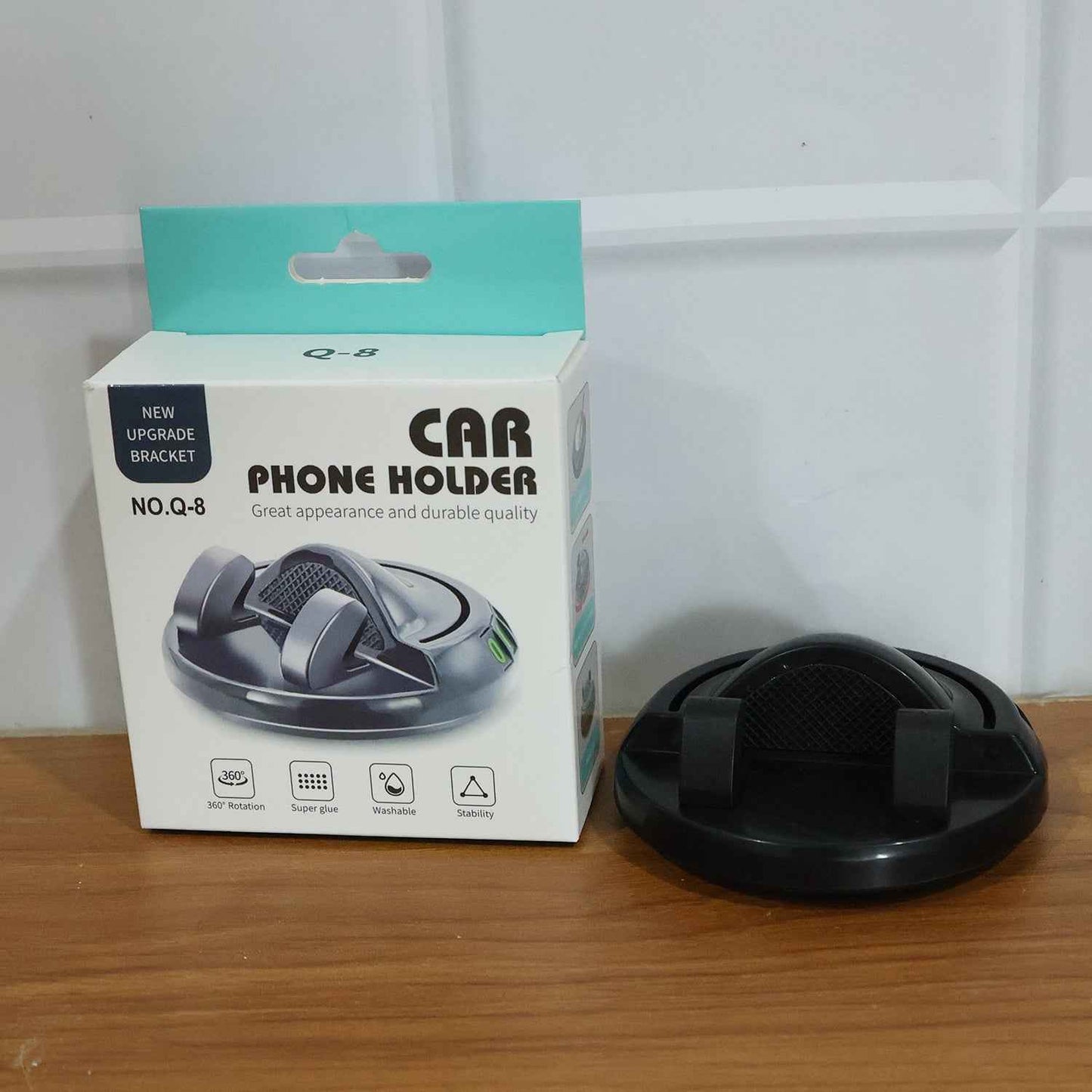 360 Rotating Anti-slip Car Dashboard Mobile Phone Holder (1 Pc)