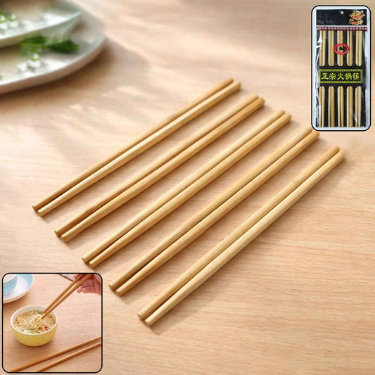 Premium Reusable Bamboo Chopsticks Set (Set Of 5 Pair)