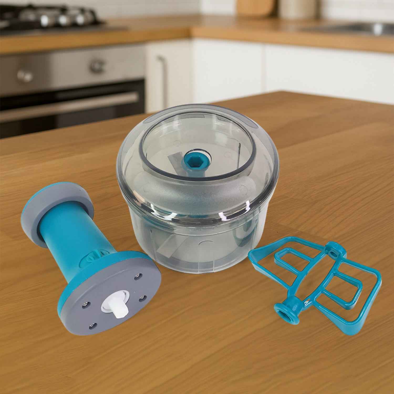 Supermom Premium Manual Push Chopper And Vegetable Cutter (750ml  1 Pc)