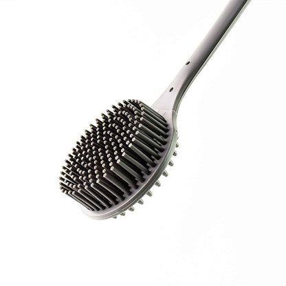 Silicone Back Scrubber Brush With Long Handle (1 Pc)