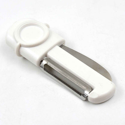 Dual-use Knife And Peeler 2-in-1 Stainless Steel Blades Wiith Case (1 Pc)