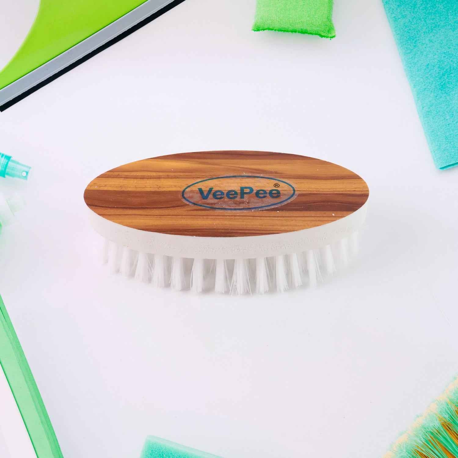 Veepee Oval Cloth Washing Brush Set (4 Pc)