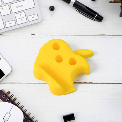 Multi-functional Apple-shaped Plastic Mobile Stand With Pen Holder (1 Pc  Mix Color)