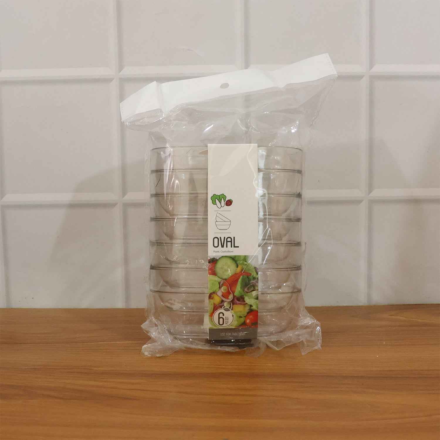 Multipurpose Transparent Serving  Storage Bowls Set (6 Pc Set)