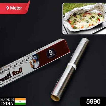 Aluminum Foil Roll Heavy Duty Non Stick Thick Aluminum Foil Sheet Baking Grilling Tool (9 Mtr) - BeSh Deals®