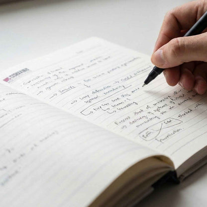 Hardbound Ruled Notebook (1 Pc  100 Pages  240x180mm)