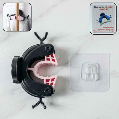 Powerful Antler Style Wall Mounted Mop  Broom Holder (1 Pc)