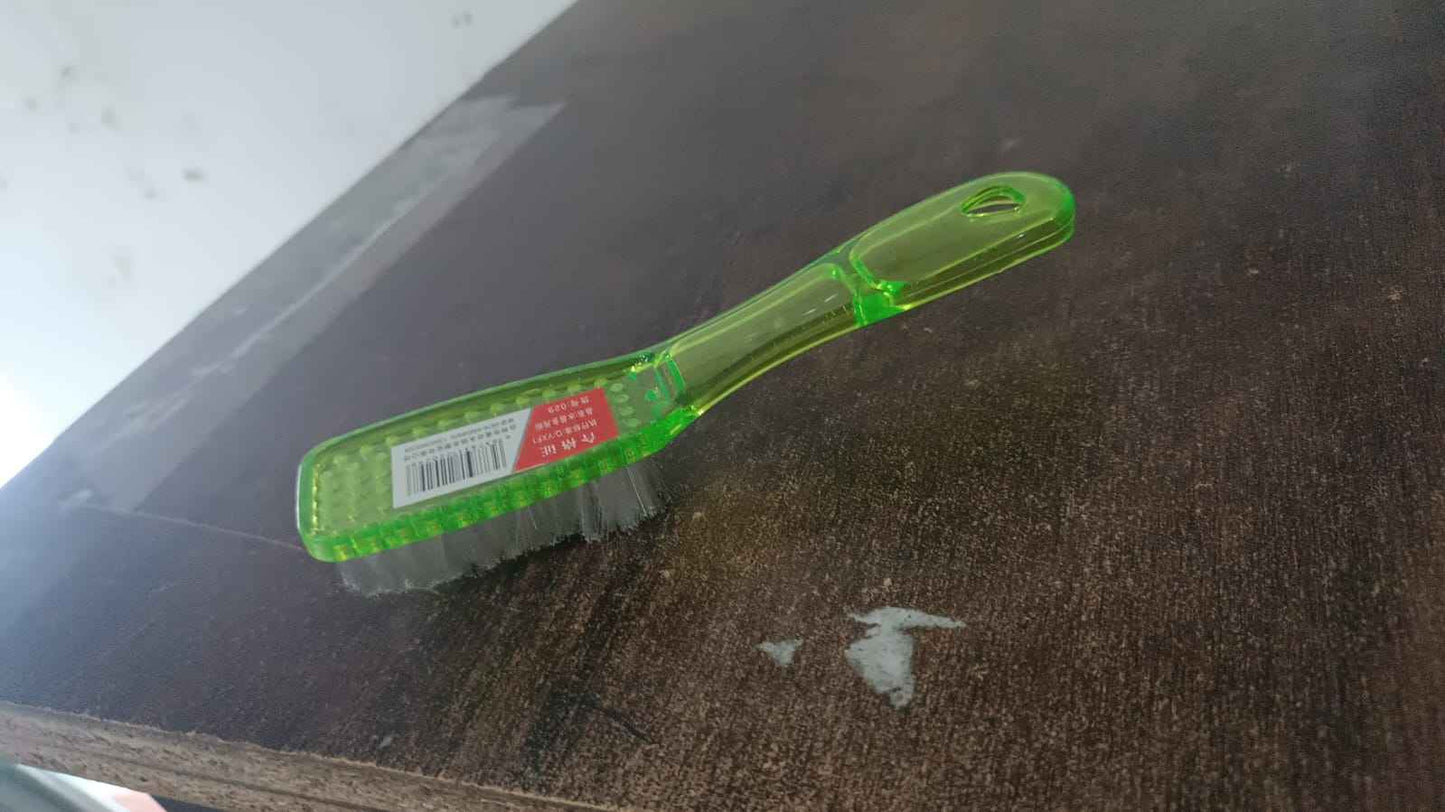 Plastic Handle Shoes Clothes Scrubbing Brush (1 Pc  Mix Color  19 Cm)