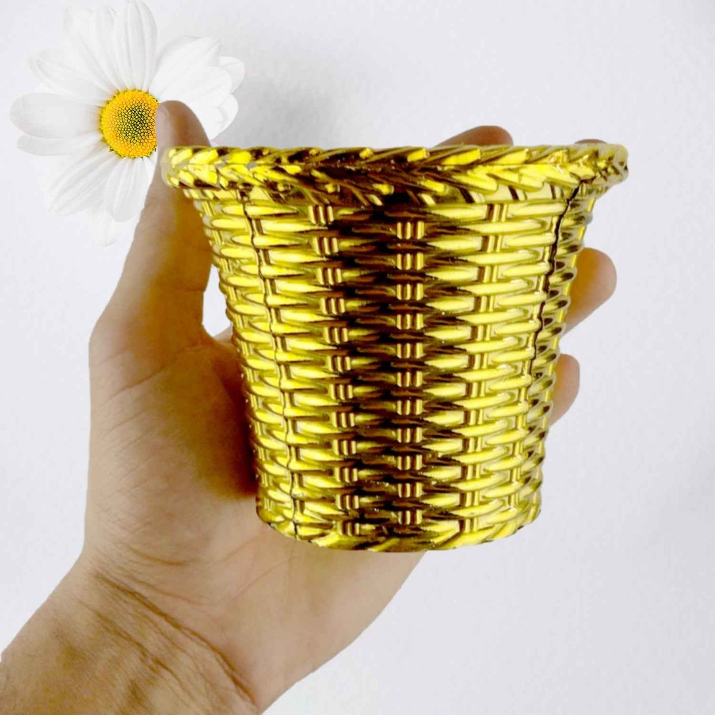 Plastic Flower Valencia (Pot) Home And Outdoor (1 Pc)
