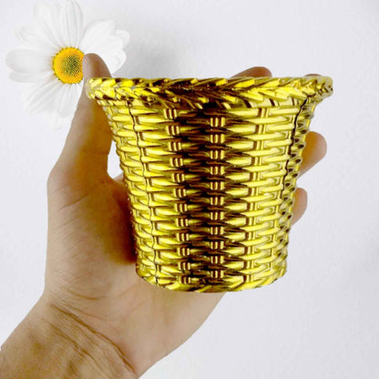 Plastic Flower Valencia (Pot) Home And Outdoor (1 Pc)