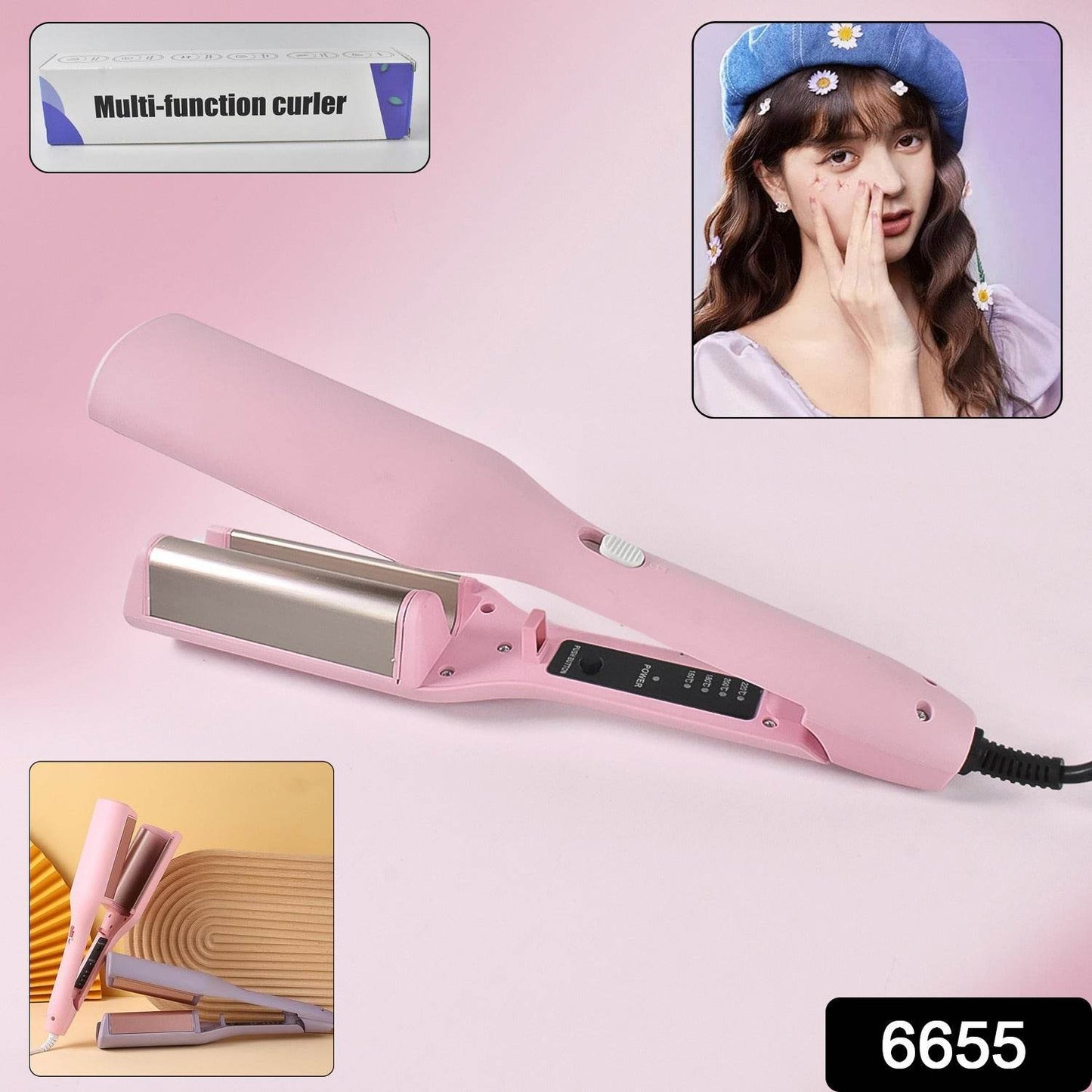 Multi Function Curler Wave Iron Curling Iron With Adjustable Temperature (1 Pc) - Best Deals at BeSh Deals®