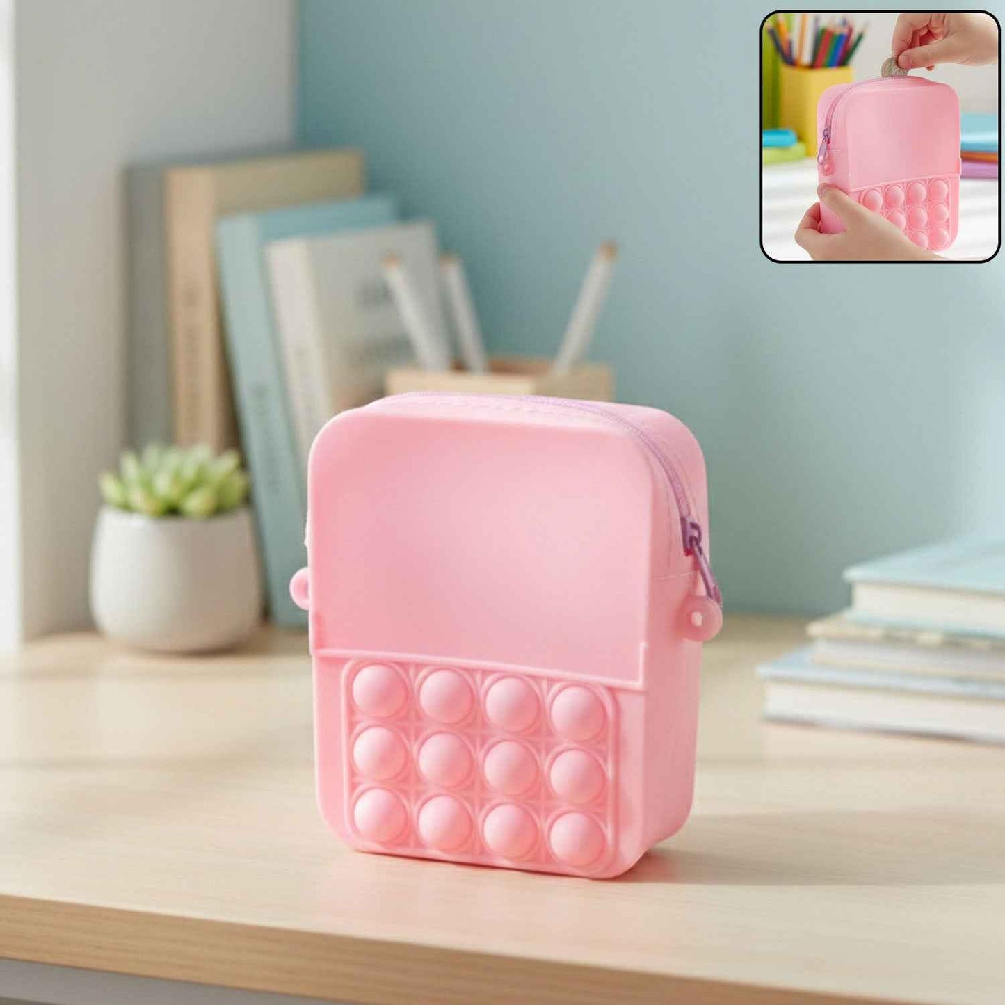 Kids Pop It Fidget Shoulder Bag (1 Pc)