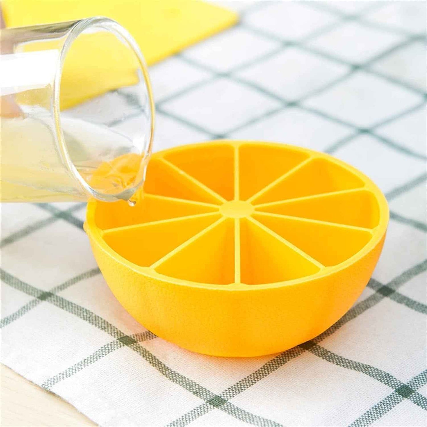 Lemon Shape Flexible Silicone Ice Cube Tray 8 Slot Round Ice Mold (1 Pc) - BeSh Deals®