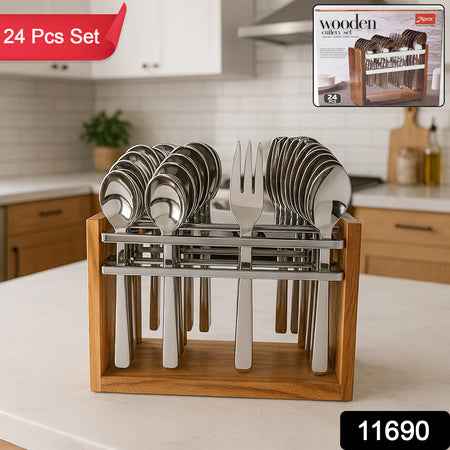 Apex Premium Stainless Steel Cutlery Set (24 Pc)