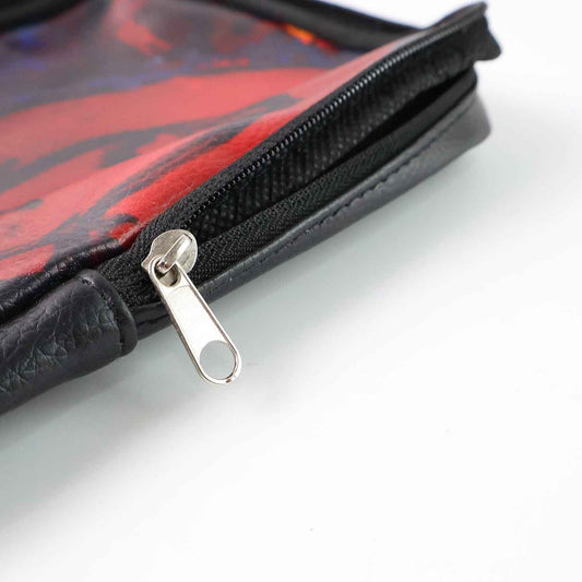 Handcrafted Multipurpose Zipper Pouch With Traditional Art Print (1 Pc)