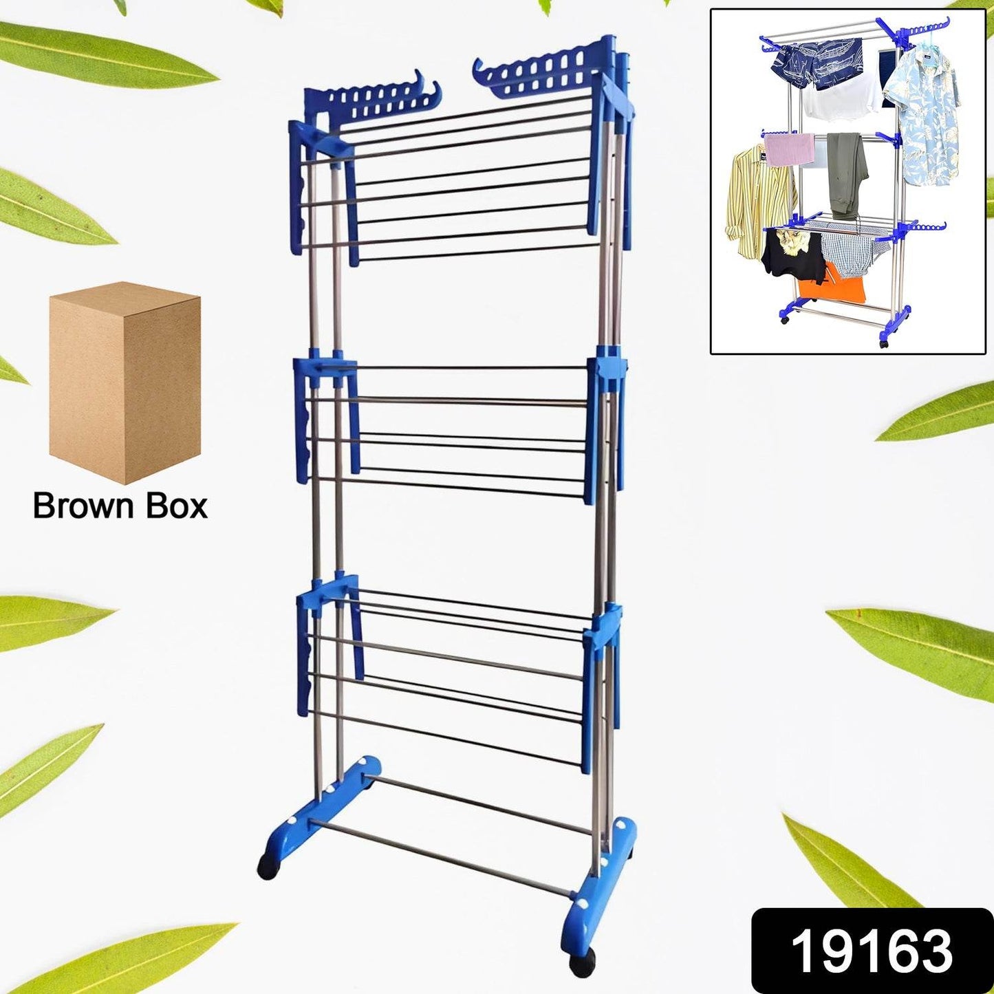 Foldable Stainless Steel Clothes Drying Stand Rack - Best Deals at BeSh Deals®