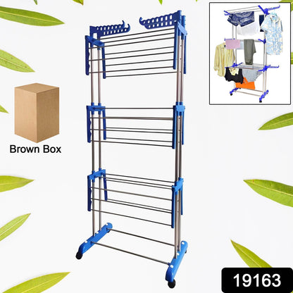 Foldable Stainless Steel Clothes Drying Stand Rack - Best Deals at BeSh Deals®