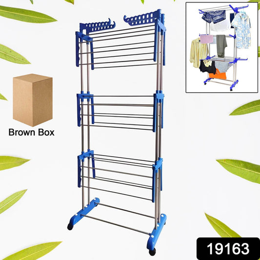 Foldable Stainless Steel Clothes Drying Stand Rack - Best Deals at BeSh Deals®