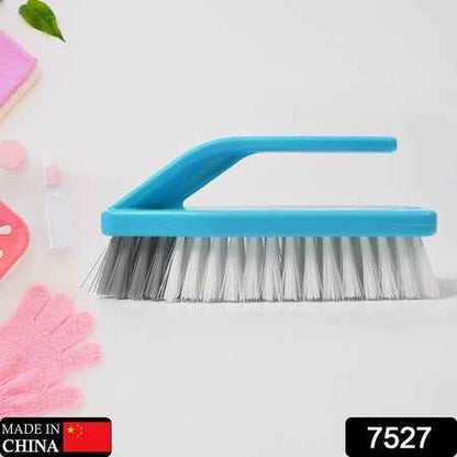 7527 Multipurpose Durable Cleaning Brush With Handle For Clothes Laundry Floor Tiles At Home Kitchen Sink Wet And Dry Wash Cloth Spotting Washing Scrubbing Brush.