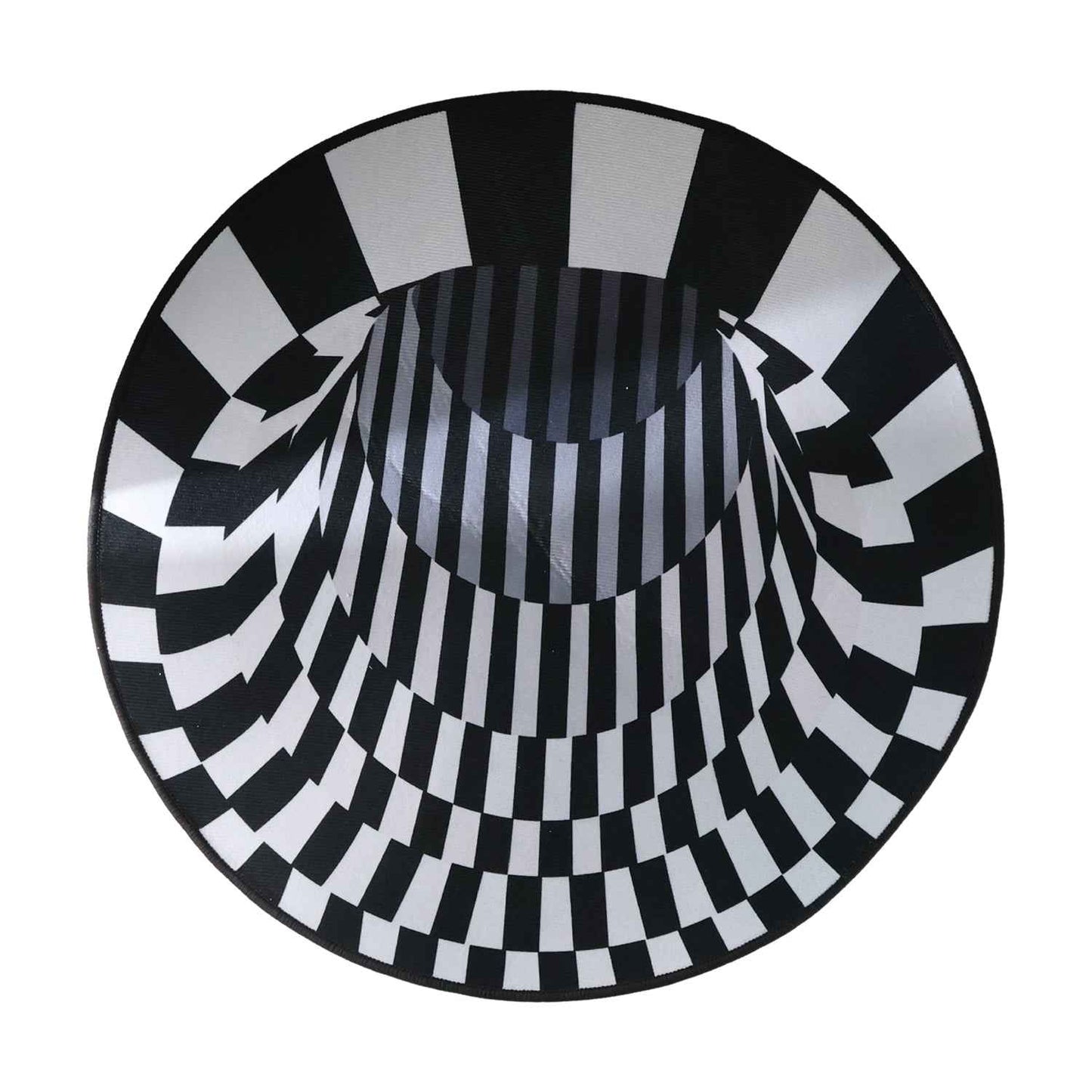 3d Space Round Carpet Floor Mat Non-woven Doormat (60 Cm)