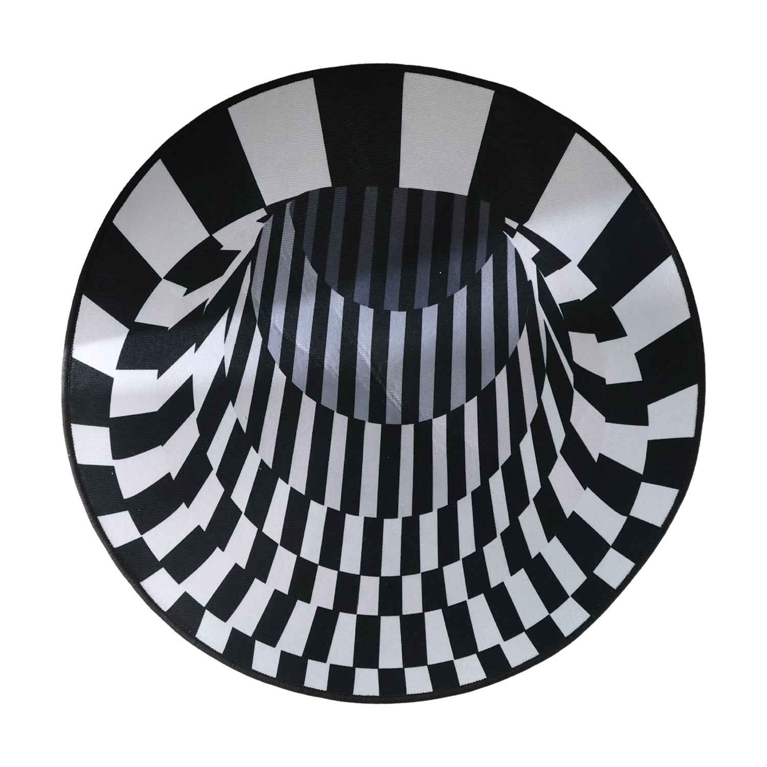 3d Space Round Carpet Floor Mat Non-woven Doormat (60 Cm)