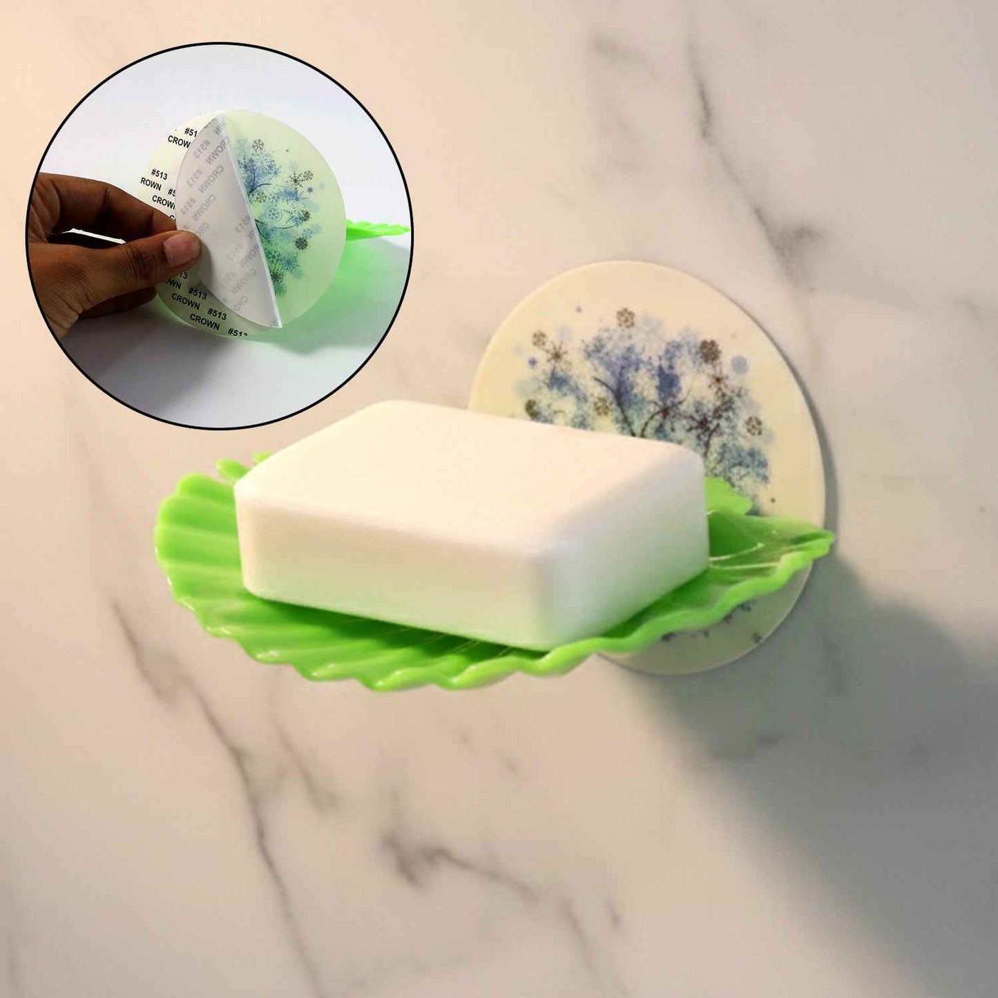 Premium Self-adhesive Wall-mounted Soap Holder Tray (1 Pc)