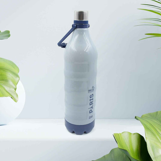 Plastic Sports Insulated Water Bottle With Handle Easy To Carry High Quality Water Bottle Bpa-free  Leak-proof For Kids School For Fridge Office Sports School Gym Yoga (1 Pc 1500ml 2200ml)