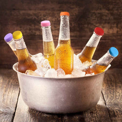4789 Beer Savers Caps 6pc Used In Soda And Cold-drink Bottles For Covering Bottle Mouth.