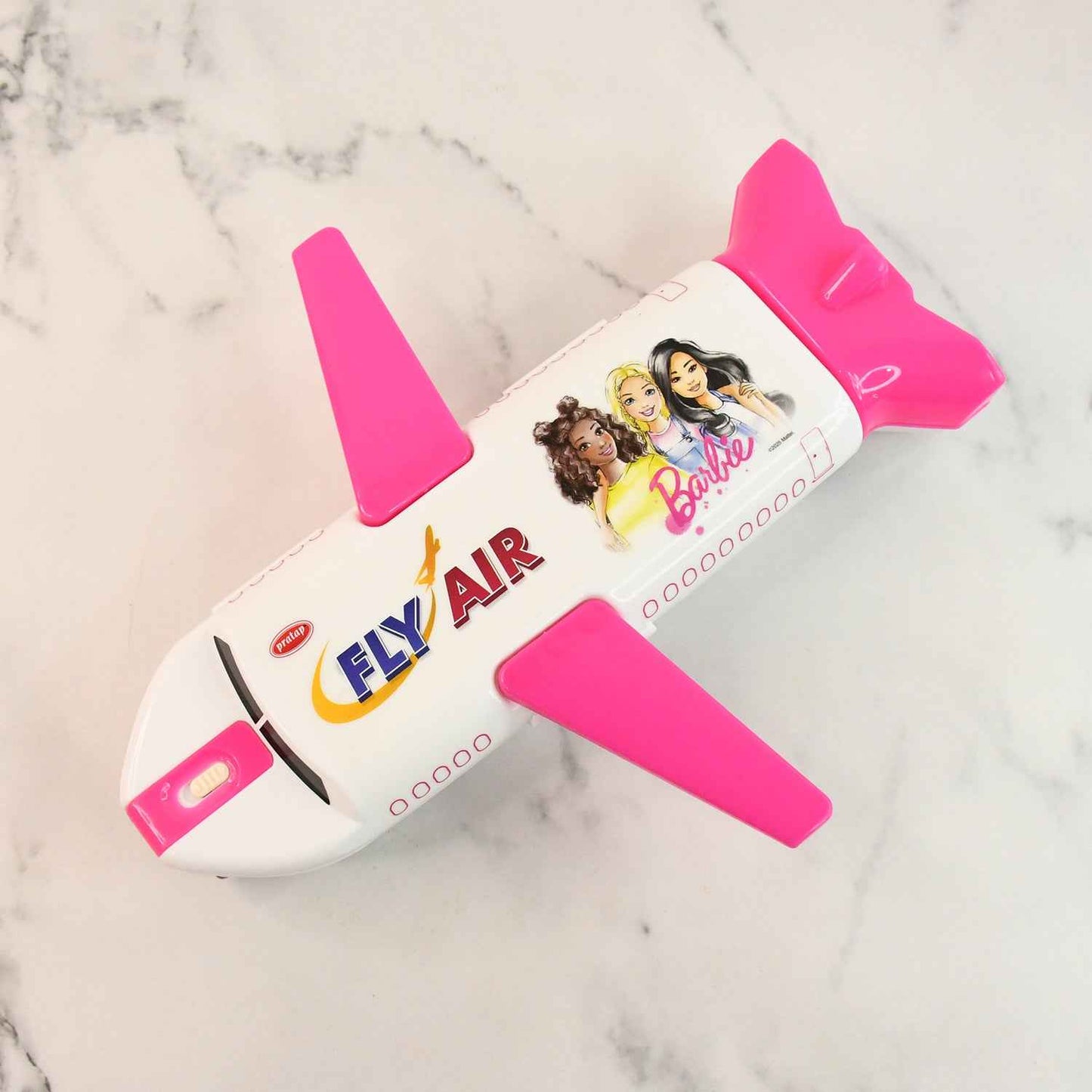 Multi-functional Airplane-shaped Compass Box With Led Light And Built-in Sharpener