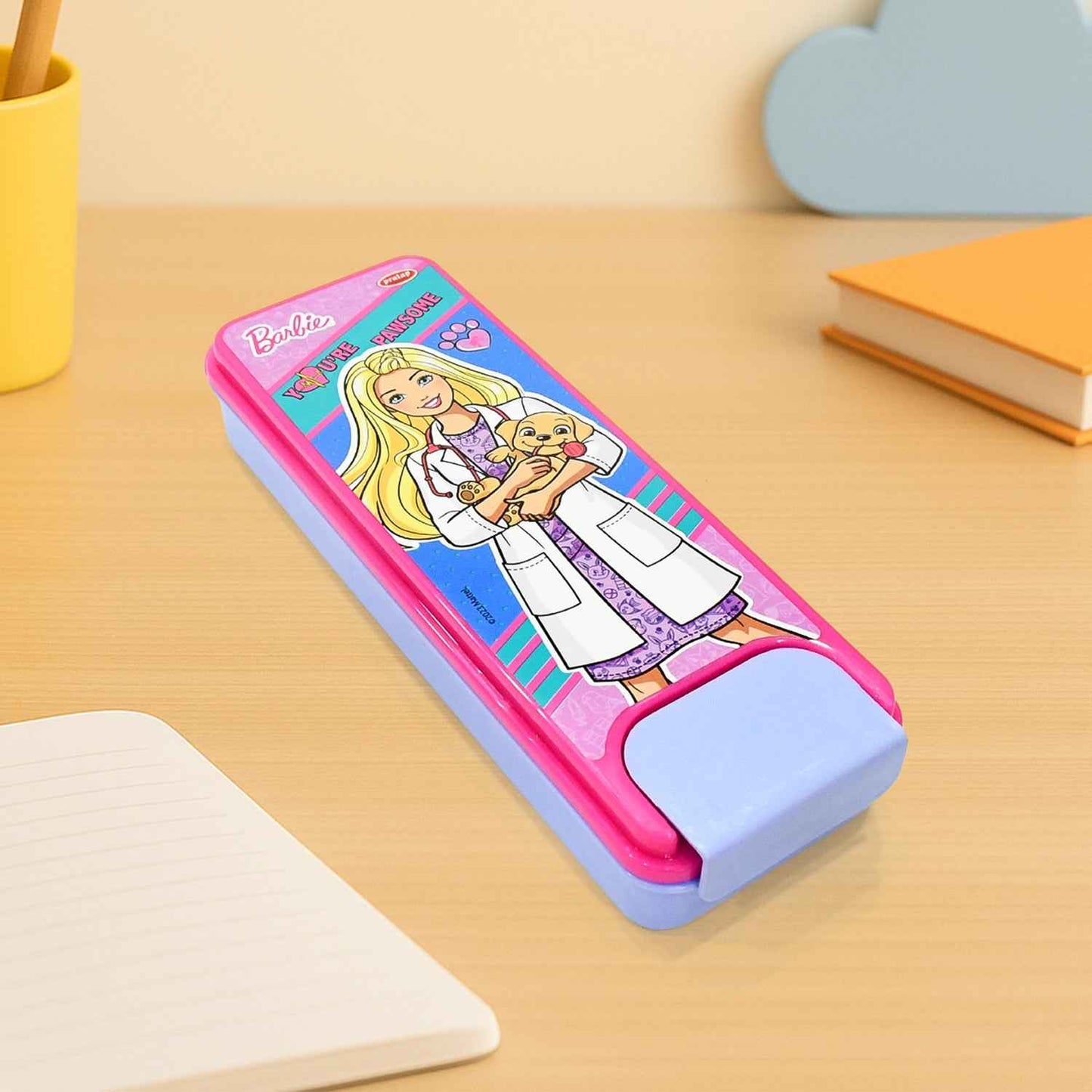 Stylish Cartoon Printed Hard Top Pencil Box For Kids (1 Pc  Mix Design)