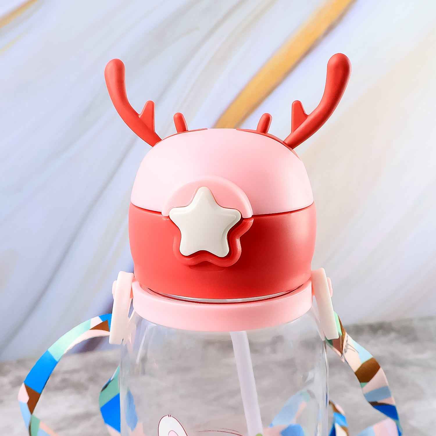 Cute Cartoon Water Bottle Approx 450ml (1 Pc)