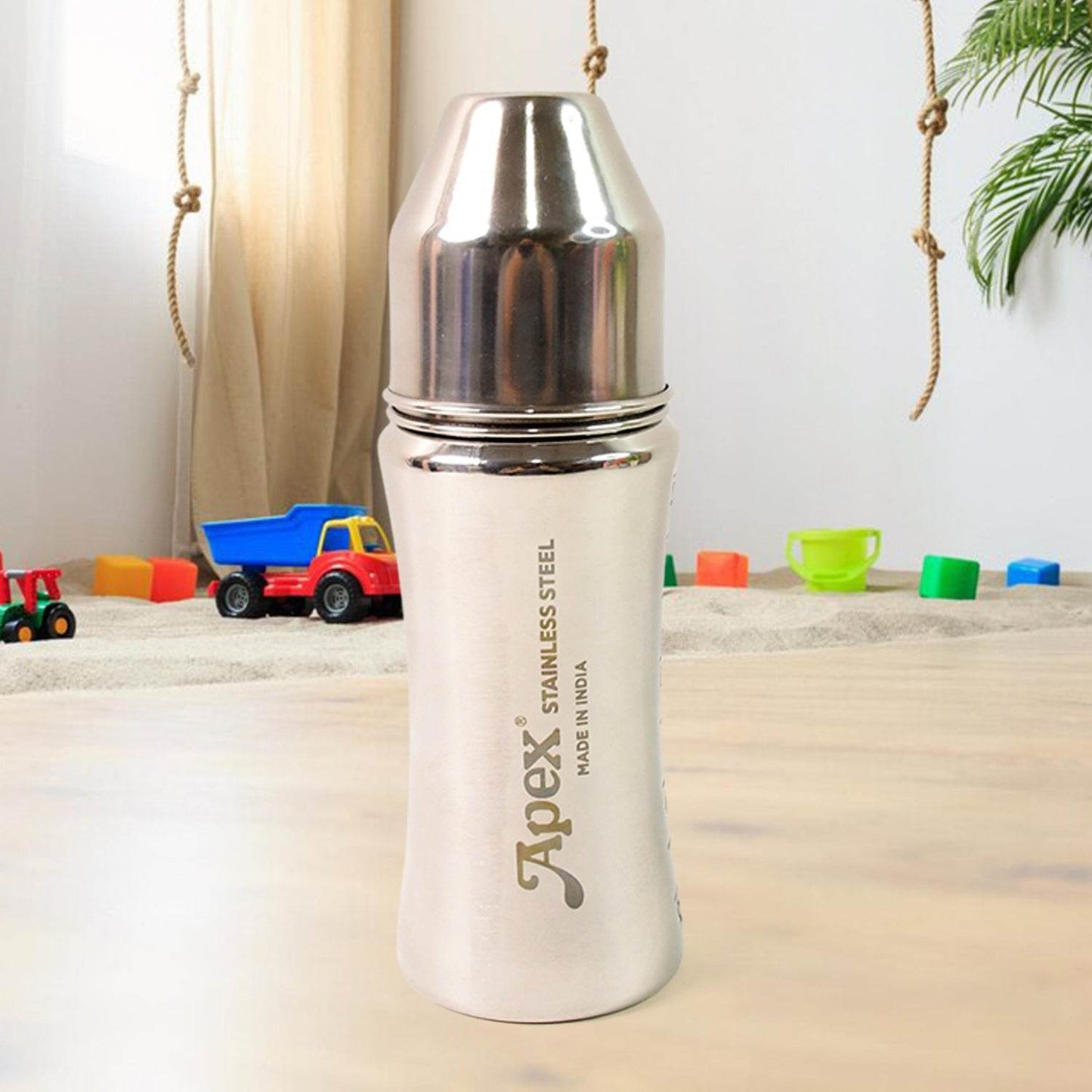 Apex Stainless Steel Little Champ Baby Feeding Bottle  (250 Ml) - Best Deals at BeSh Deals®