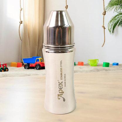 Apex Stainless Steel Little Champ Baby Feeding Bottle  (250 Ml) - Best Deals at BeSh Deals®