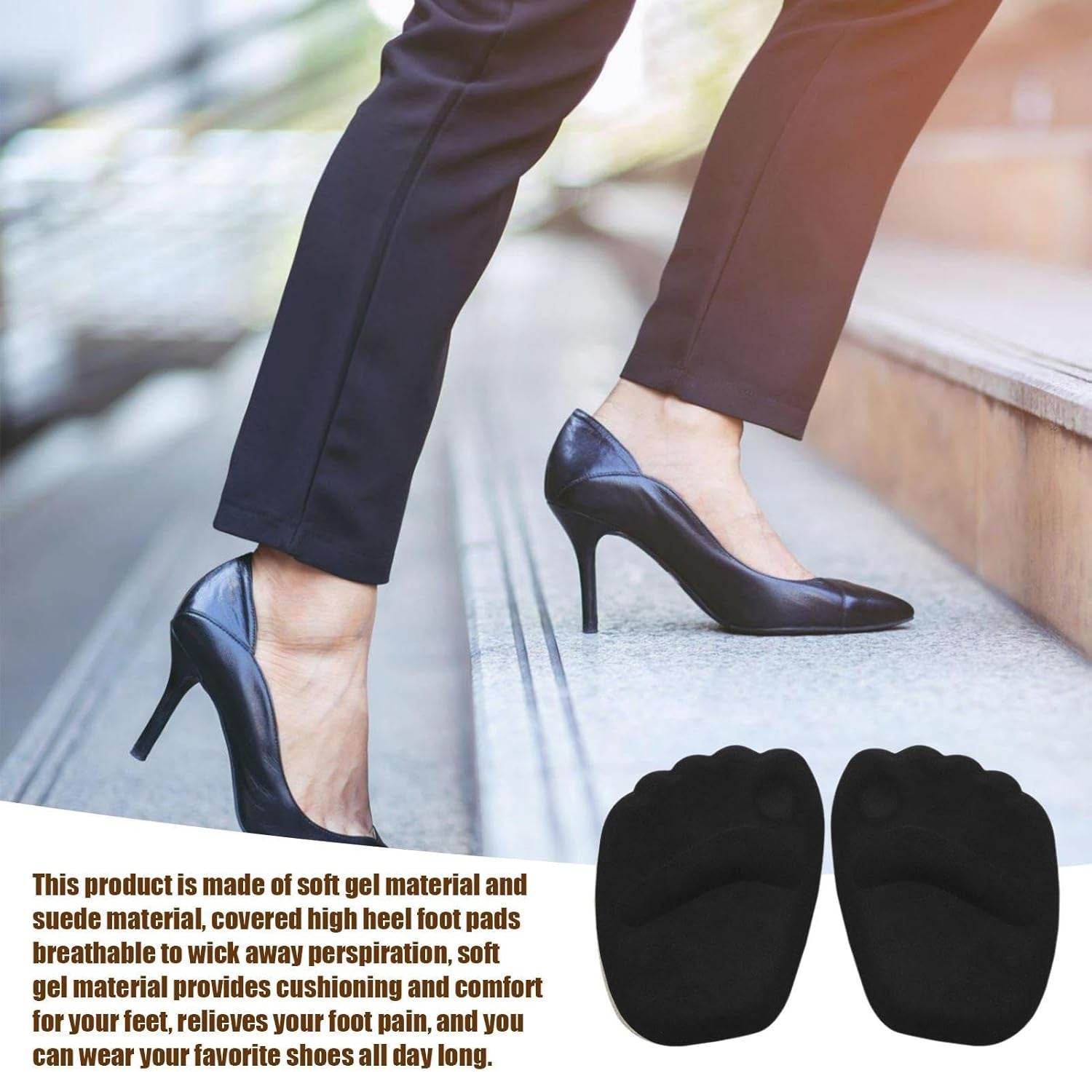 High Shoe Heel Cushion Inserts Non Slip Prevent Calluses Insole Pads (1 Pair) - Best Deals at BeSh Deals®