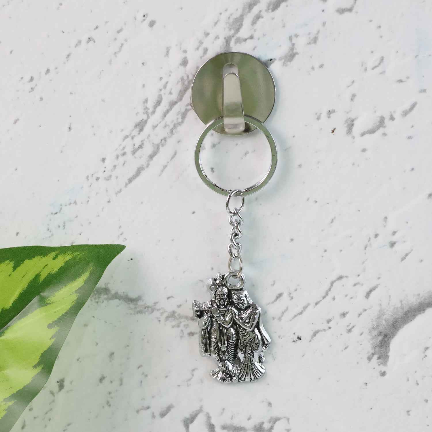 Radha Krishna Metal Keychain (1 Pc)