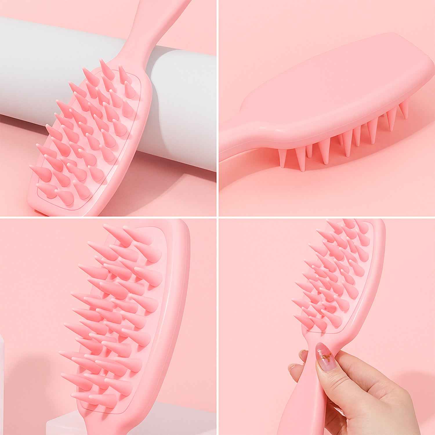 Multipurpose Silicone Scalp Massager Shampoo Brush (1 Pc) - BeSh Deals®