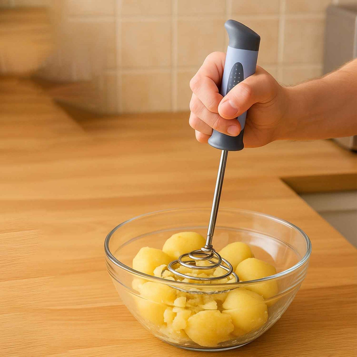 Supermom Spring Omasher Heavy Duty Stainless Steel Vegetable  Potato Masher