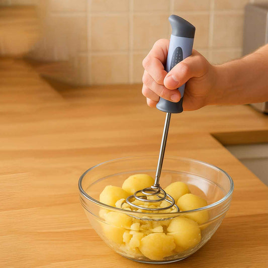 Supermom Spring Omasher Heavy Duty Stainless Steel Vegetable  Potato Masher