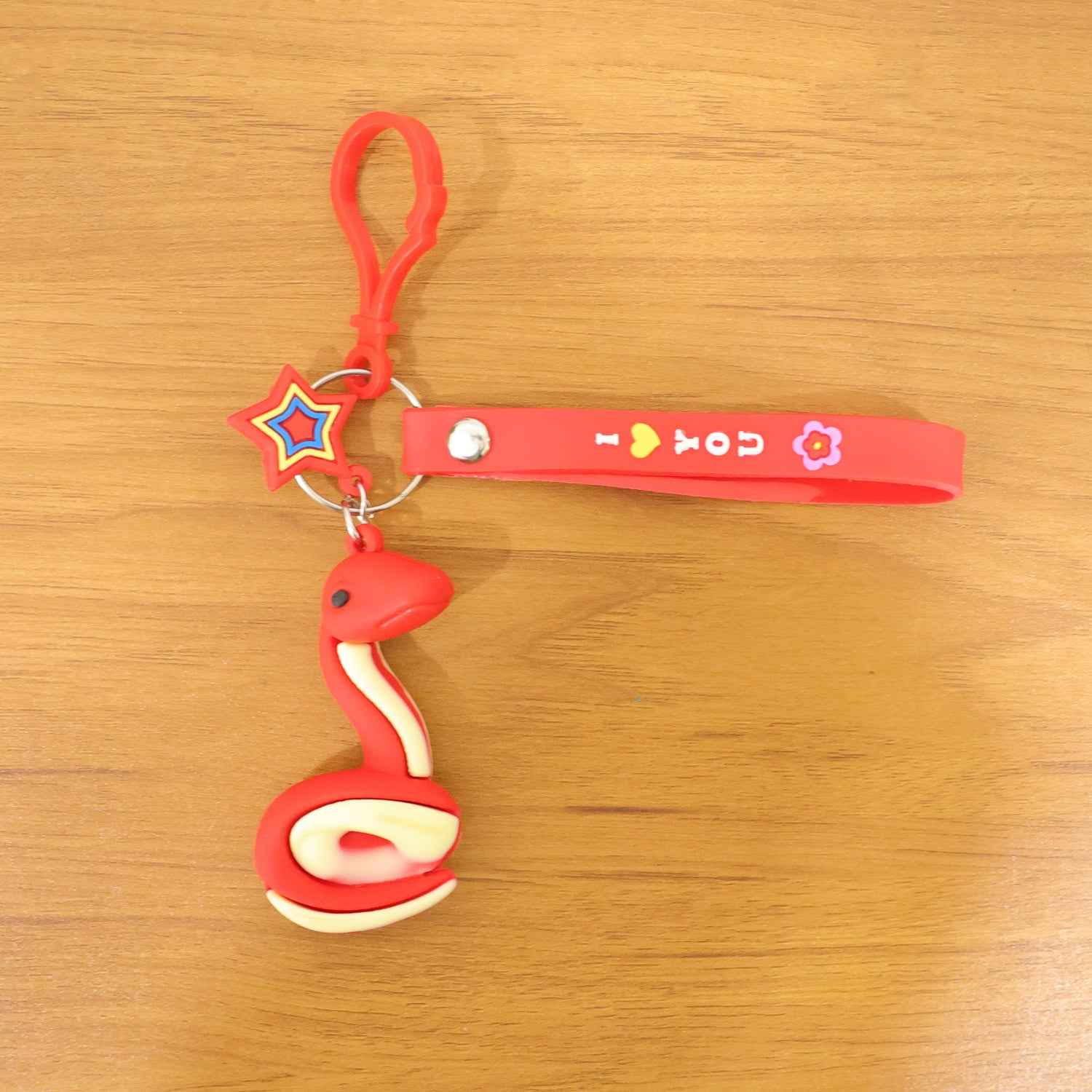 Cute Snake Shape Keychain (1 Pc)