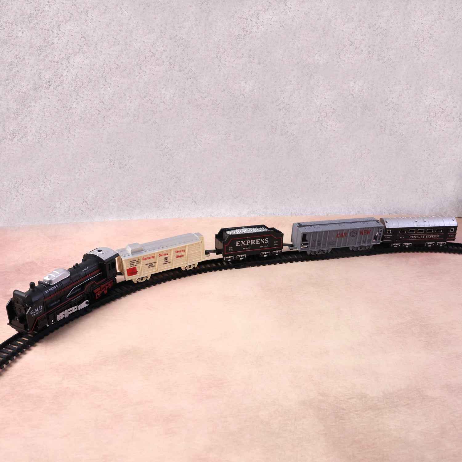 Toy Train Set For Kids Battery Operated Train With Track Set