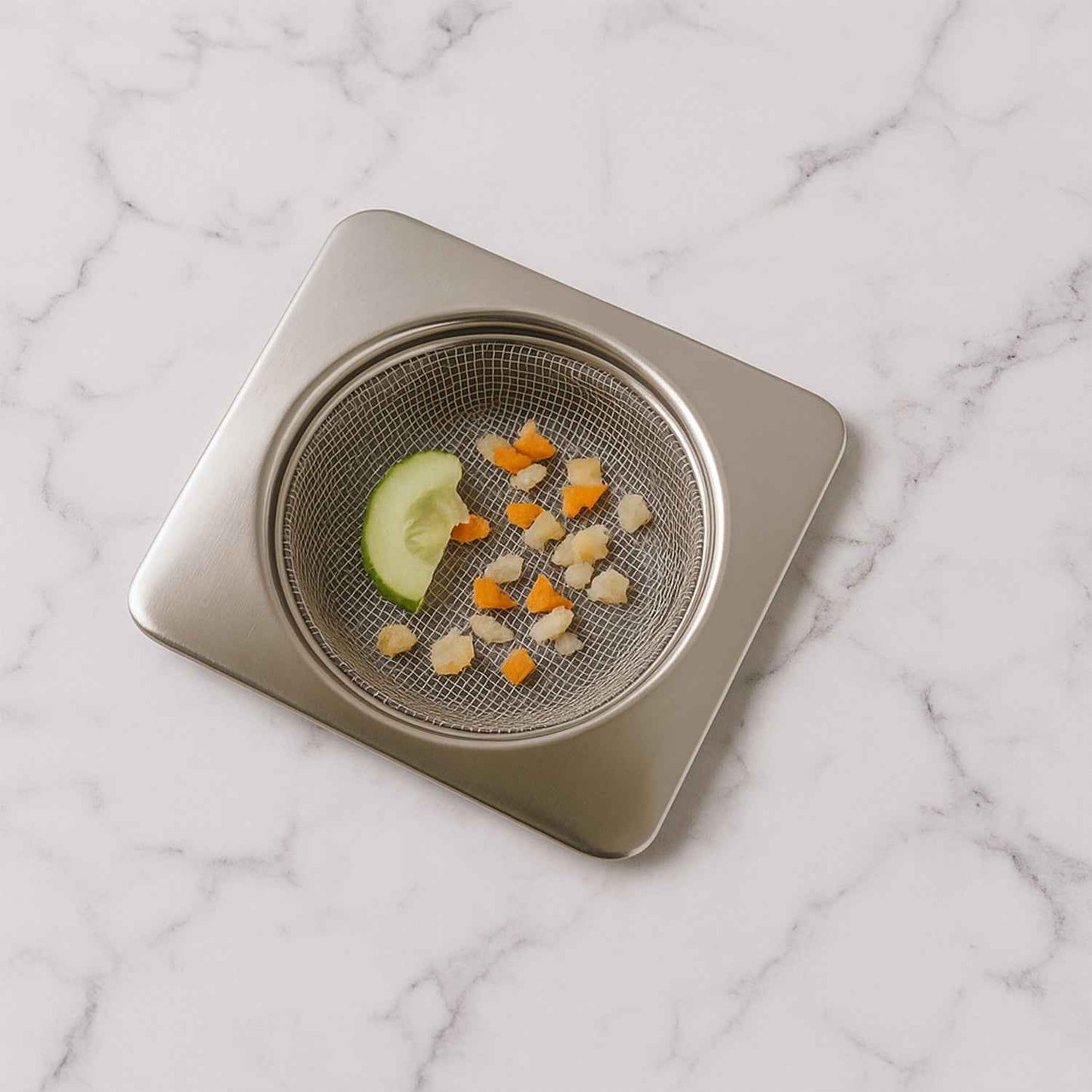Stainless Steel Square Sink Strainer (1 Pc)