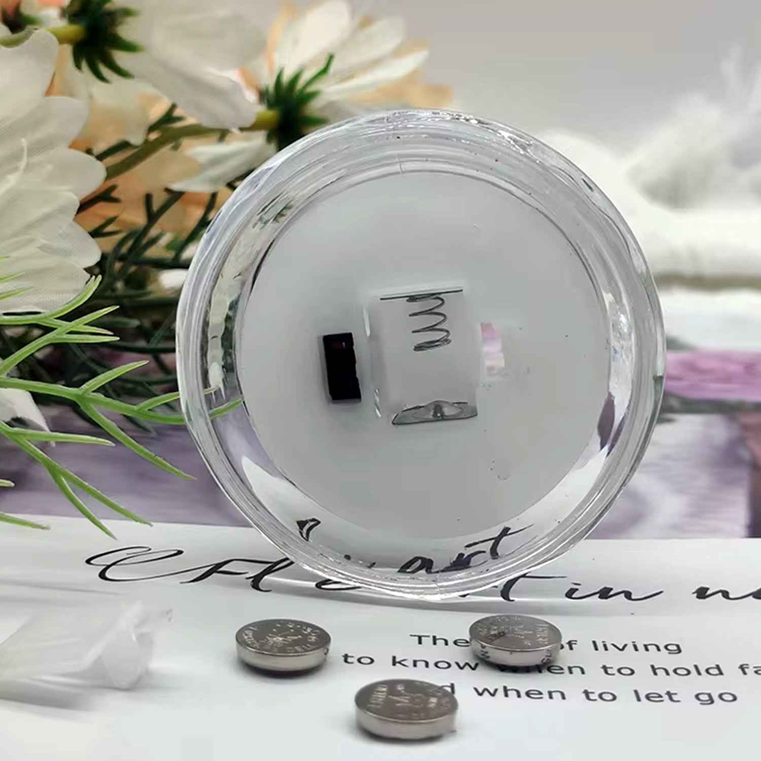 Decorative Led Crystal Candle Light (1 Pc)