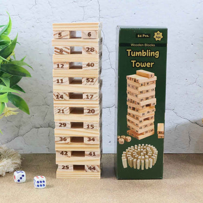 Tumbling Tower Wooden Blocks Game - (Set)
