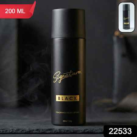 Signature Premium Black Fragrance Body Spray 200 Ml