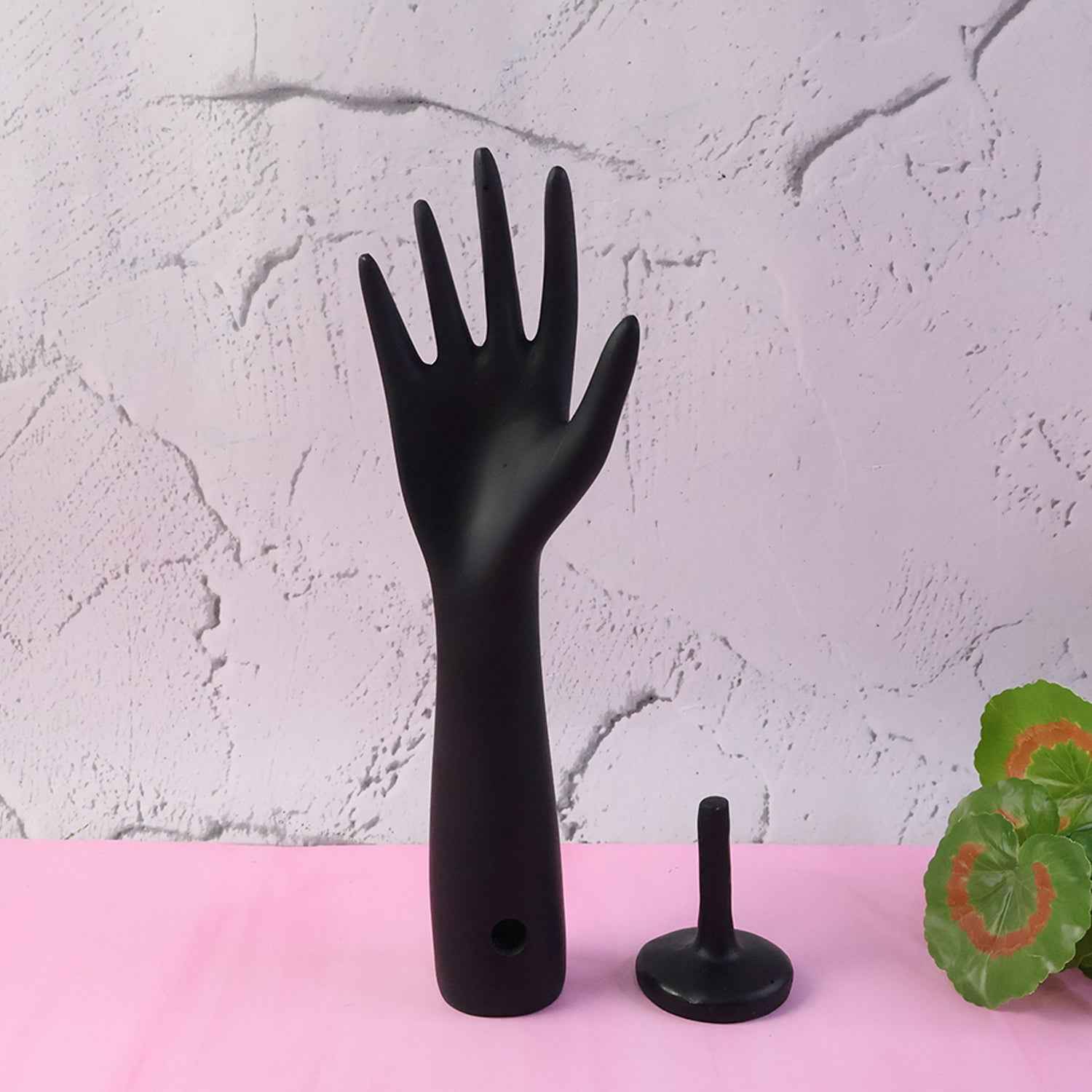 Elegant Black Hand-shaped Jewelry Display Stand (1 Pc)