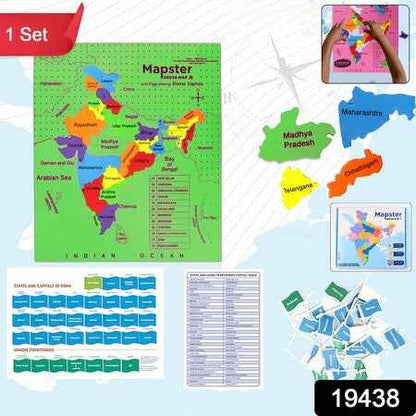 Aditi Mapster India Map Eva Foam Puzzle Set