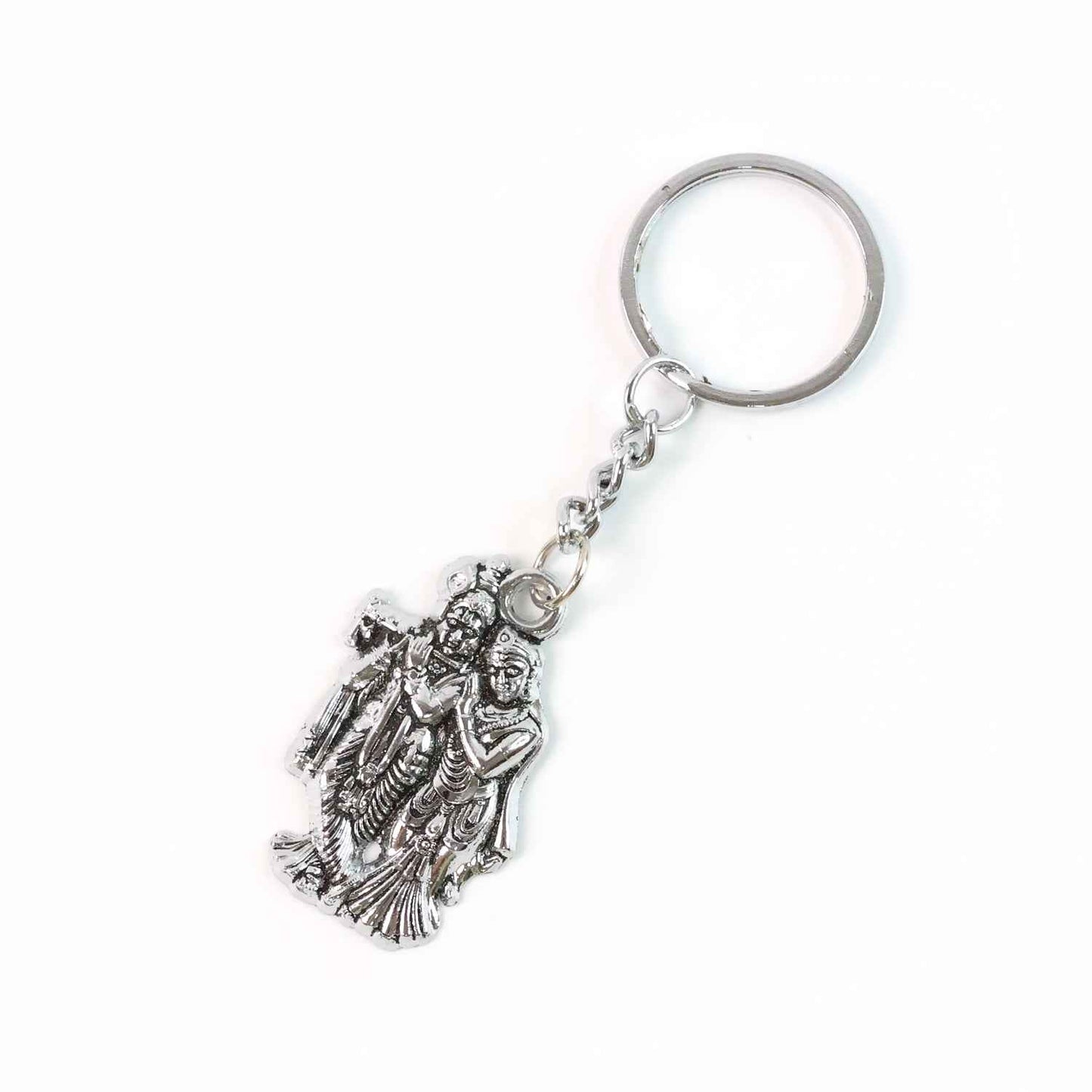 Radha Krishna Metal Keychain (1 Pc)