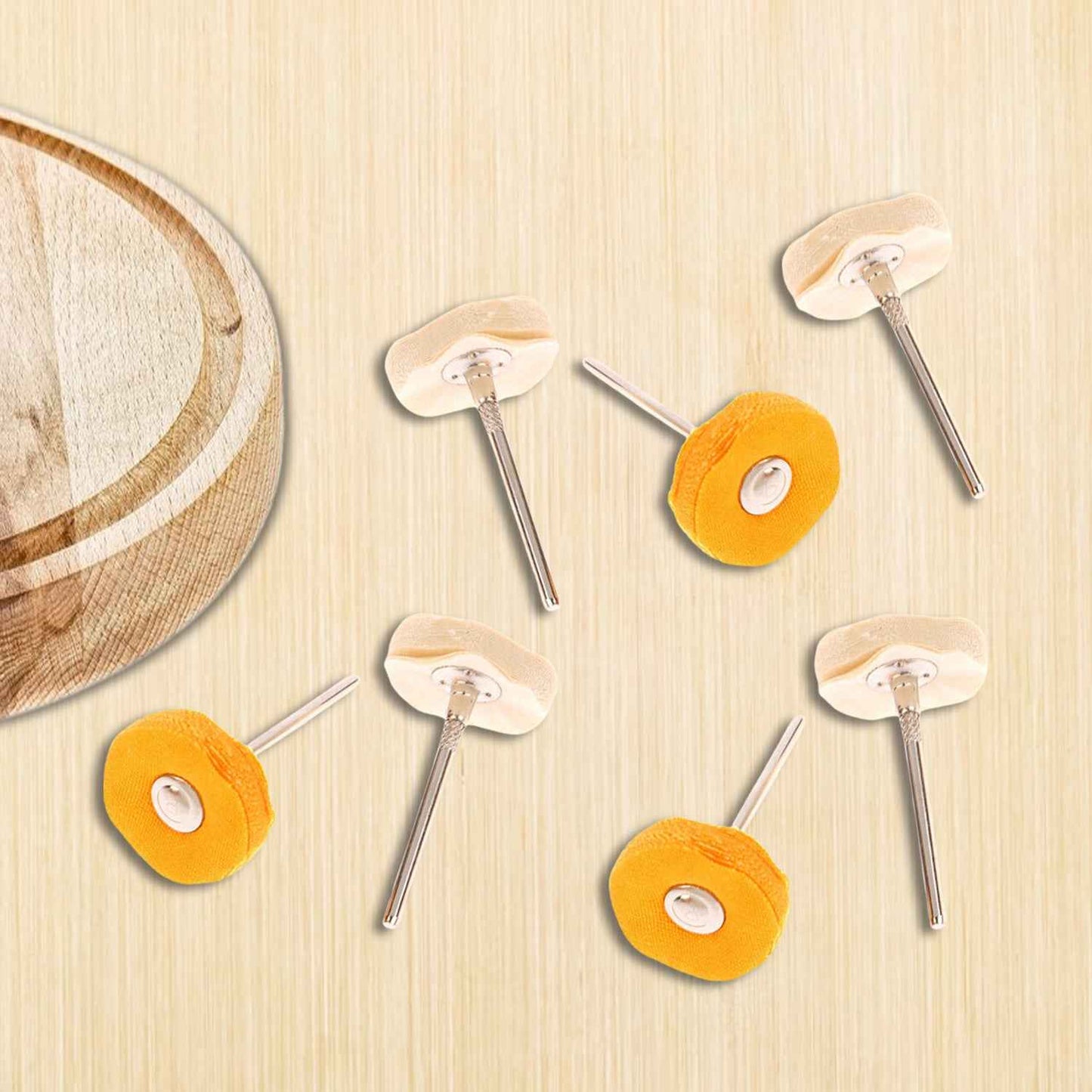 Polisher Buffer Wheel Polishing Buffing Pad Brush For Rotary Drill Bit (7 Pcs Set)
